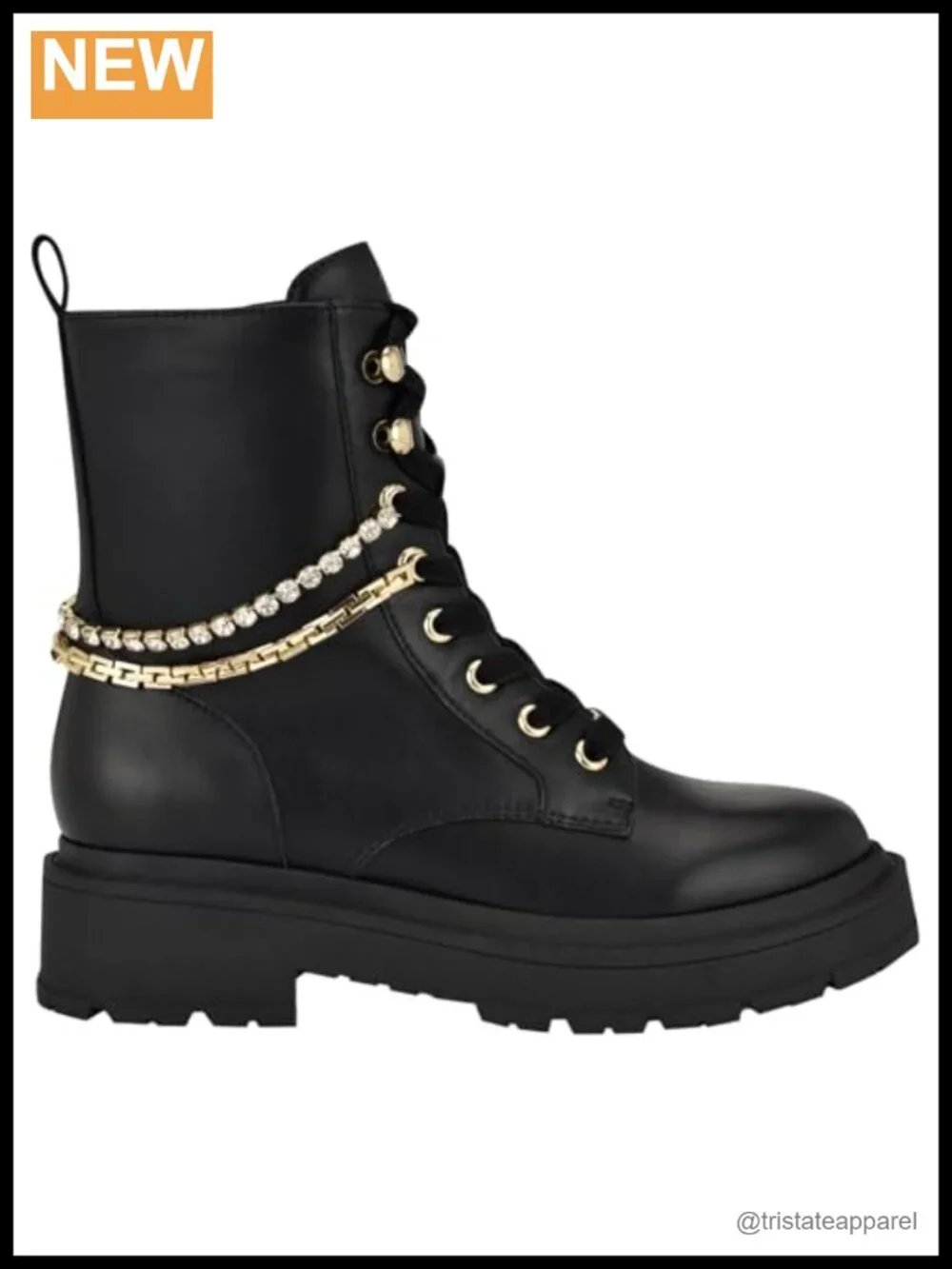 Nine West Hughes Lace-Up Faux Leather Ankle Booties Women's